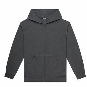 Talentless Charcoal Gray Heavyweight Full Zip-Up Hoodie Sweatshirt Men's Size XL